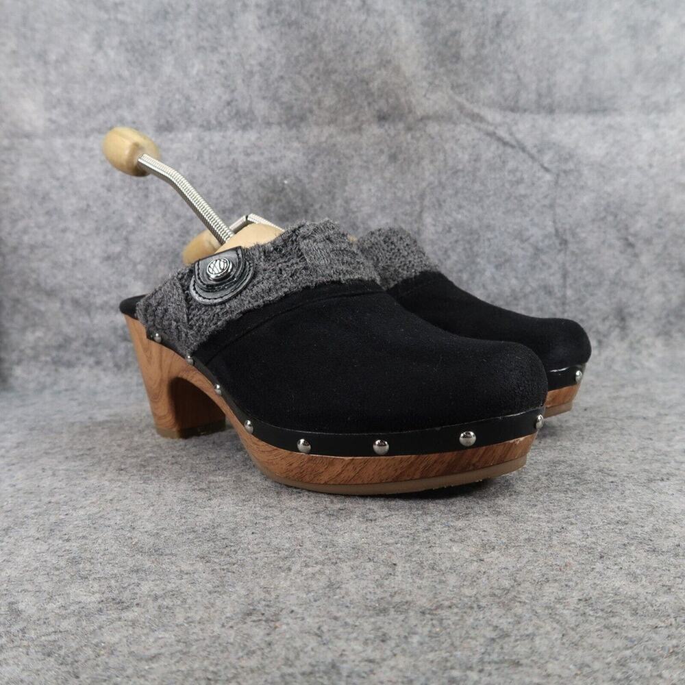 Style & Co Shoes Womens 7.5 Clogs Stud Mule Slip On Gentle Comfort Casual Black